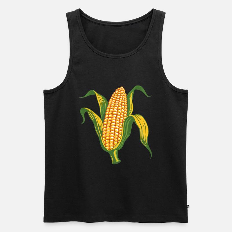Mais - Männer Premium Bio Tank Top - Schwarz