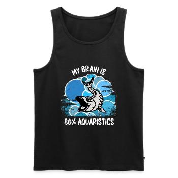 Aquarium Aquarianer Fische Zierfische Aquaristik - Männer Premium Bio Tank Top - Schwarz - Vorne - AI Model Male 178 light (178cm)