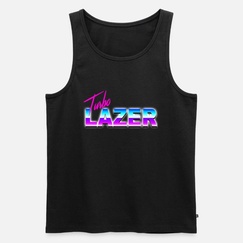 Turbo Lazer - Männer Premium Bio Tank Top - Schwarz