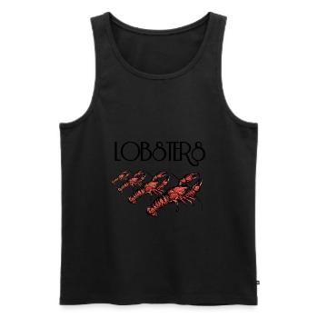 Lobsters - Men's Premium Organic Tank Top - black - Front - AI Model Male 178 light (178cm)