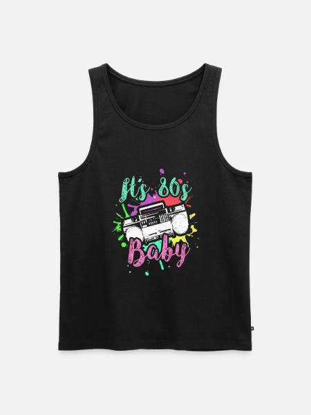 It's 80 Baby - Men's Premium Organic Tank Top - black