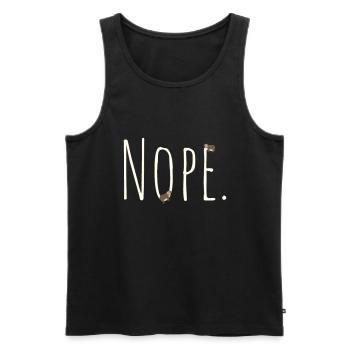 Nope Sloth - Débardeur bio Premium Homme - noir - Devant - Michal (187cm)