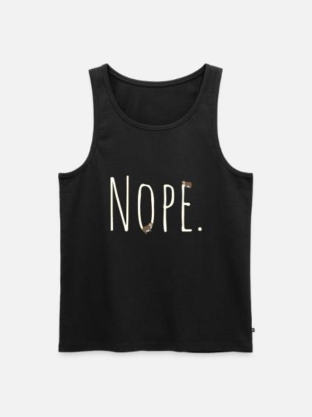 Nope Sloth - Débardeur bio Premium Homme - noir