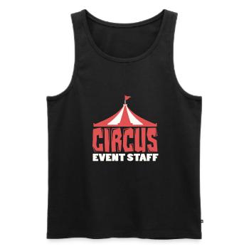 Circus Event Staff - Men's Premium Organic Tank Top - black - Front - AI Model Male 178 light (178cm)