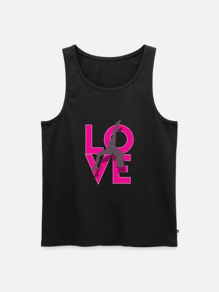 Liebesgymnastik - Männer Premium Bio Tank Top - Schwarz