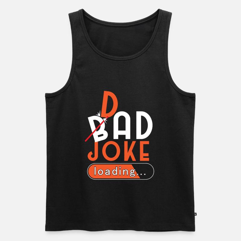 Bad Dad Joke Loading - Men's Premium Organic Tank Top - black