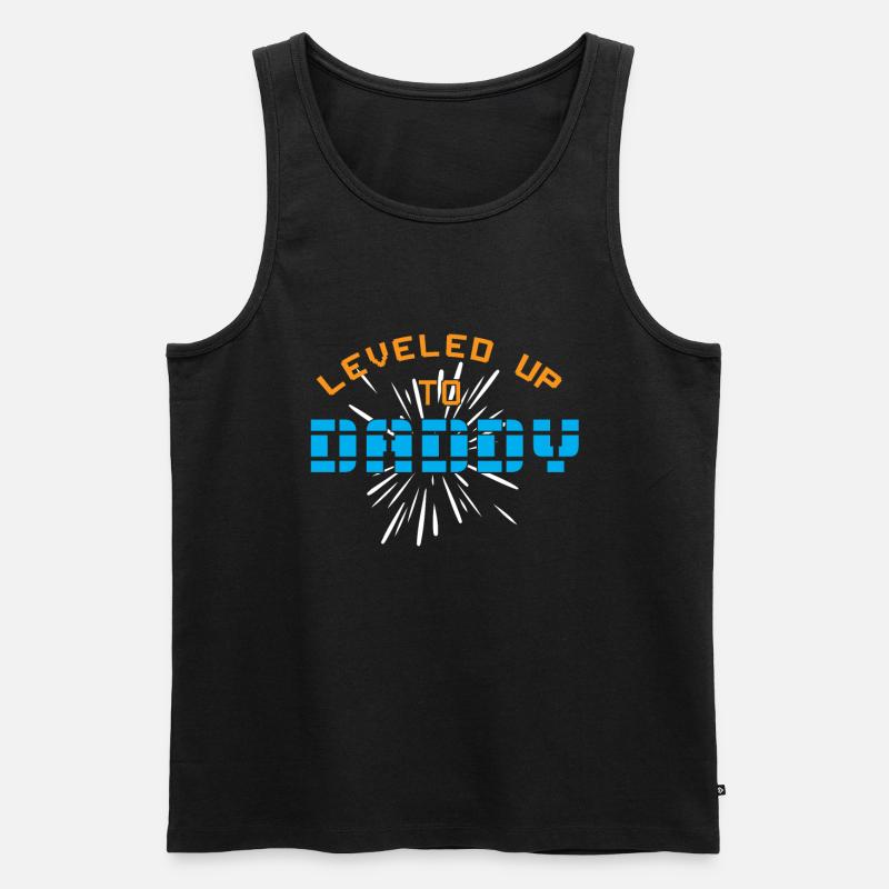 Abgestiegen zu Daddy - Männer Premium Bio Tank Top - Schwarz
