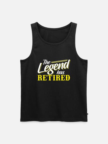 The Legend Has Retired - Men's Premium Organic Tank Top - black