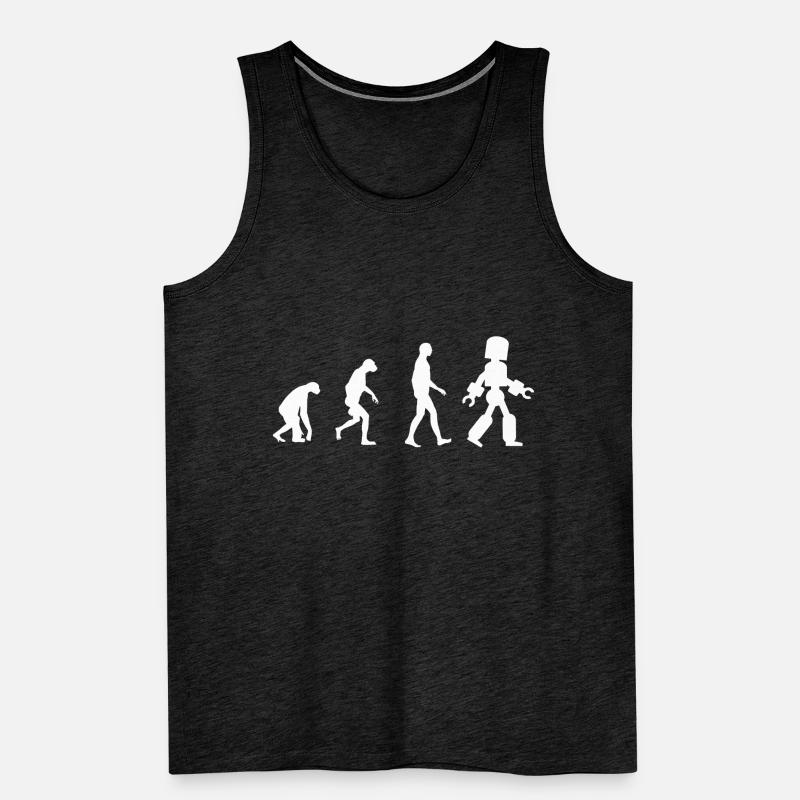Roboter Evolution Männer Premium Bio Tank Top