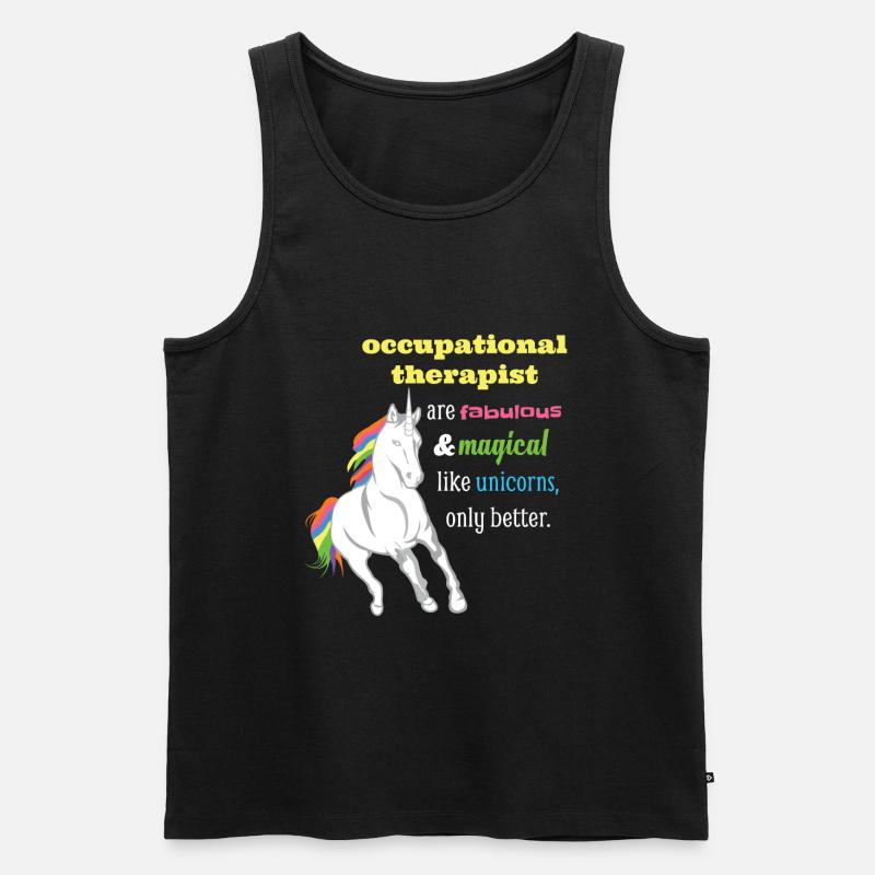 Ergotherapeutin - Männer Premium Bio Tank Top - Schwarz