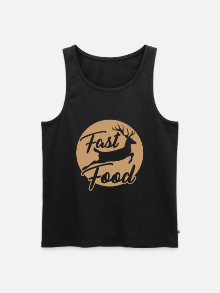 Fast Food - Men's Premium Organic Tank Top - black