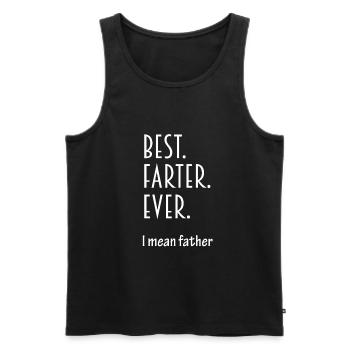 Best Farter Ever - Men's Premium Organic Tank Top - black - Front - Michal (187cm)