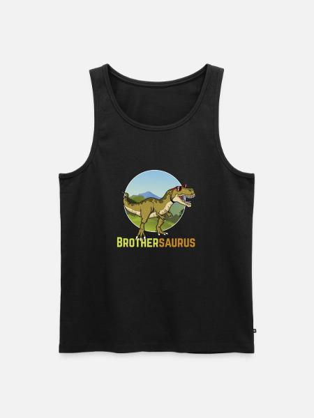 Brothersaurus - Men's Premium Organic Tank Top - black
