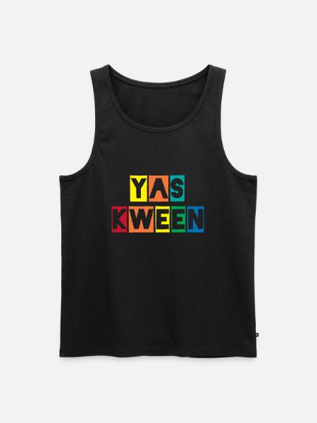 Yas Kween - Men's Premium Organic Tank Top - black