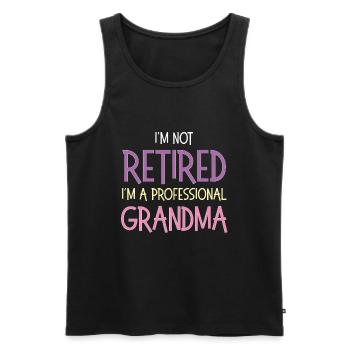 I'm Not Retired - Men's Premium Organic Tank Top - black - Front - Michal (187cm)