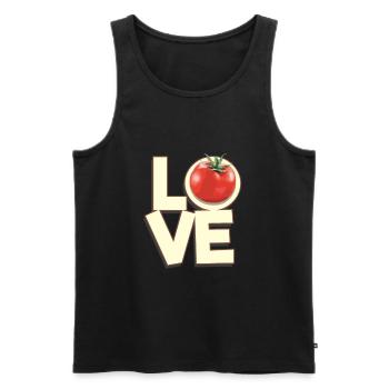 Tomate d'amour - Débardeur bio Premium Homme - noir - Devant - Michal (187cm)