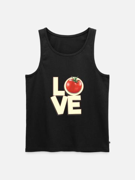 Love Tomato - Men's Premium Organic Tank Top - black