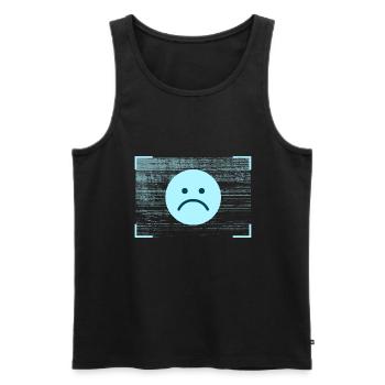 pathfinder sad screen - Männer Premium Bio Tank Top - Schwarz - Vorne - AI Model Male 178 light (178cm)