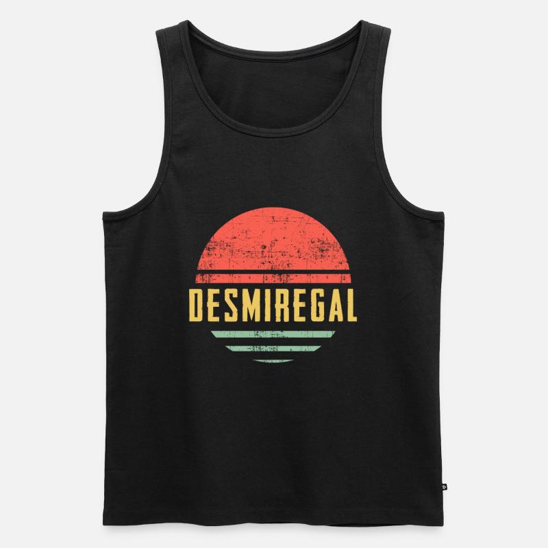 desmiregal sunset - Männer Premium Bio Tank Top - Schwarz