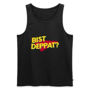 you are depat 1 - Men's Premium Organic Tank Top - black - Front - AI Model Male 178 light (178cm)