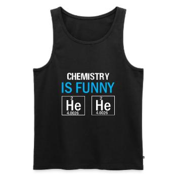 Chemie - Männer Premium Bio Tank Top - Schwarz - Vorne - Michal (187cm)