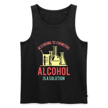 Chemistry Alocohol - Men's Premium Organic Tank Top - black - Front - Michal (187cm)