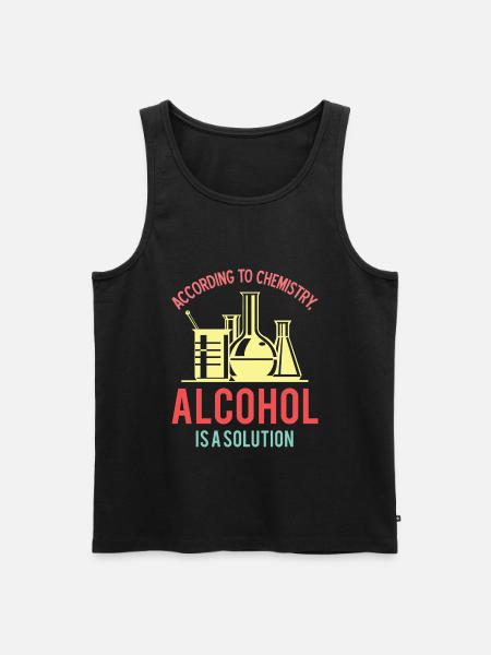 Chemistry Alocohol - Men's Premium Organic Tank Top - black