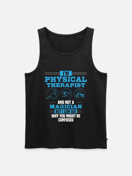 Physiotherapy Physiotherapist Physiotherapist - Men's Premium Organic Tank Top - black