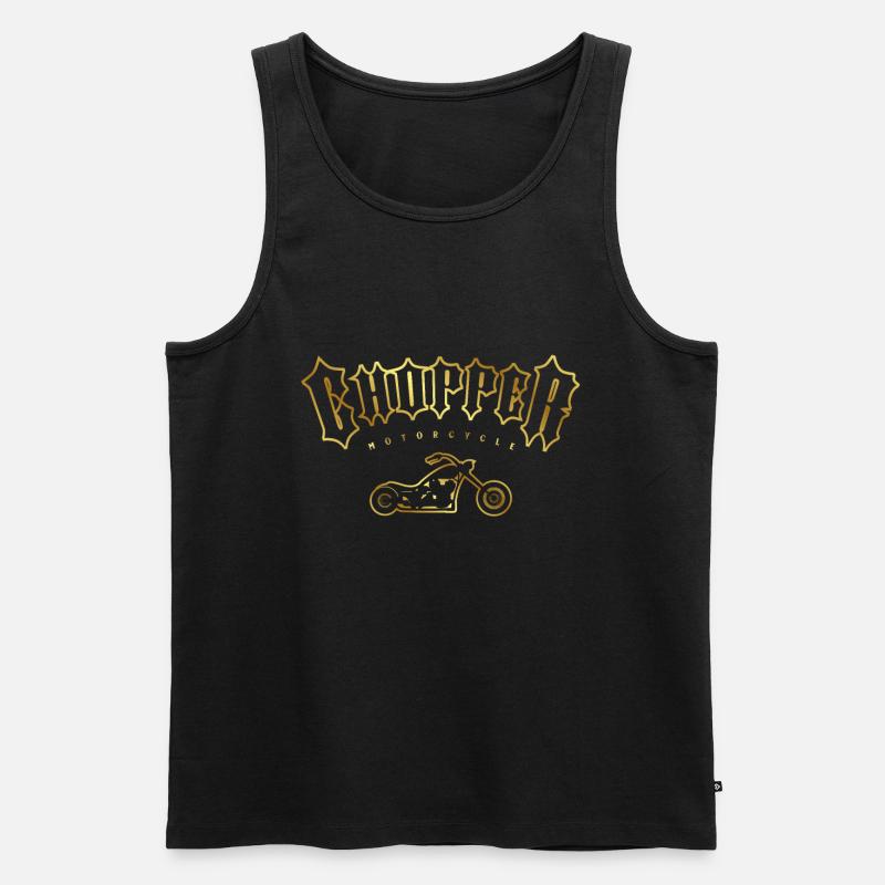 Motorcycle Chopper Driver - Men's Premium Organic Tank Top - black