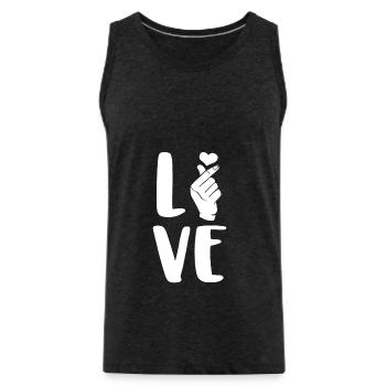 K- Pop Love - Chemise Cool Kpop - Débardeur bio Premium Homme - charbon - Devant - Alexander (188cm)
