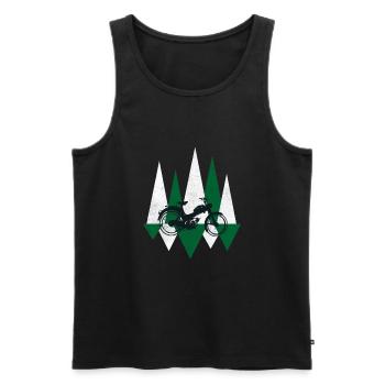MS 50 Mofa Moped Retro - Männer Premium Bio Tank Top - Schwarz - Vorne - Michal (187cm)