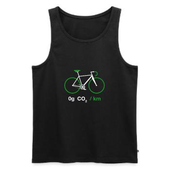 Cyclist Road Bike Environmental Protection Climate Climate Protection - Men's Premium Organic Tank Top - black - Front - Michal (187cm)