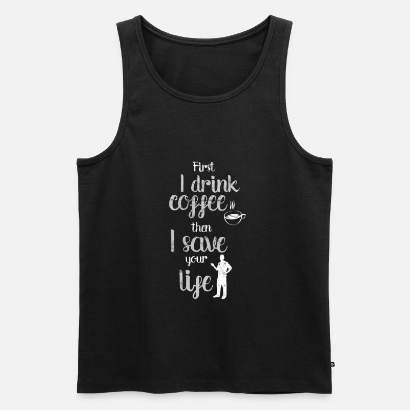 Mediziner - Männer Premium Bio Tank Top - Schwarz