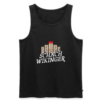 Kubb Schach Wikinger Geschenk Für Fans Von Kubb - Männer Premium Bio Tank Top - Schwarz - Vorne - AI Model Male 178 light (178cm)