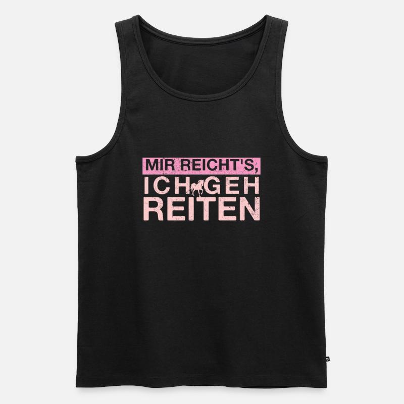 Reiter - Männer Premium Bio Tank Top - Schwarz