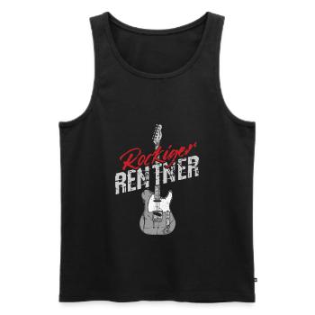 Gitarre Akustik Spruch Für E-Gitarre Konzert Gitar - Männer Premium Bio Tank Top - Schwarz - Vorne - Michal (187cm)