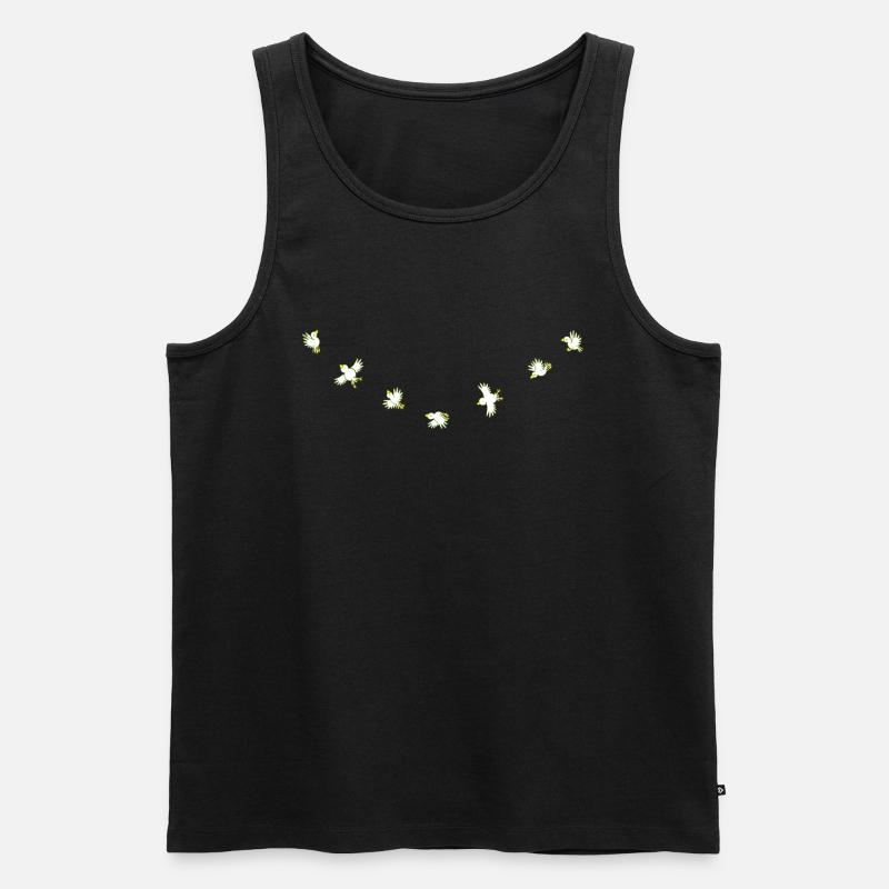 Birdies - Männer Premium Bio Tank Top - Schwarz