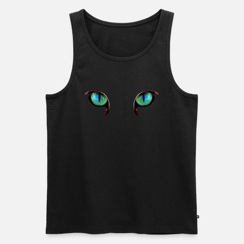 Blick - Männer Premium Bio Tank Top - Schwarz