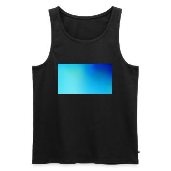 Deep Blue Style133 - Männer Premium Bio Tank Top - Schwarz - Vorne - Michal (187cm)