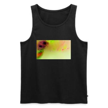 Neon Art 60 - Men's Premium Organic Tank Top - black - Front - AI Model Male 178 light (178cm)