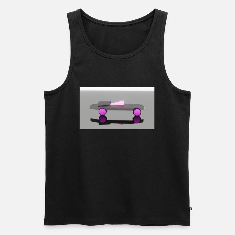 Neon Auto - Männer Premium Bio Tank Top - Schwarz