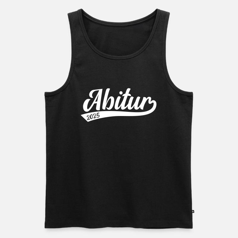Abitur 2025 - Männer Premium Bio Tank Top - Schwarz