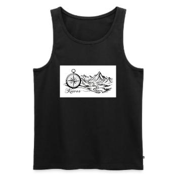 20250225 010550 0000 - Men's Premium Organic Tank Top - black - Front - Michal (187cm)