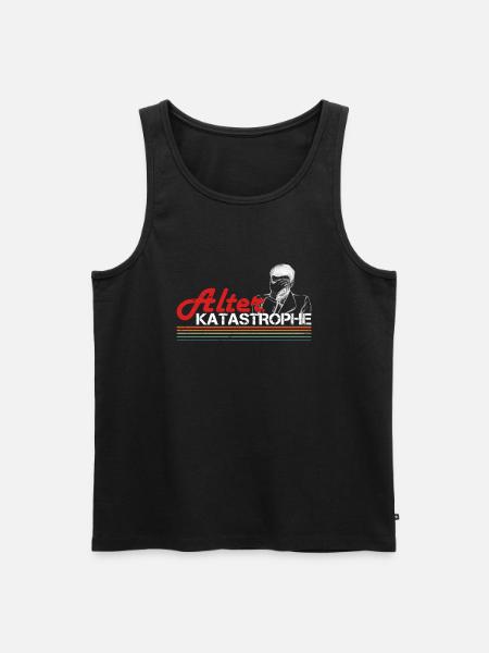 Alter Katastrophe Retro - Männer Premium Bio Tank Top - Schwarz