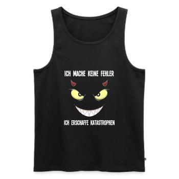 Ich Mache Keine Fehler Ich Erschaffe Katastrophen - Männer Premium Bio Tank Top - Schwarz - Vorne - AI Model Male 178 light (178cm)