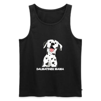 Dalmatiner Mama Frauchen Hundebesitzerin - Männer Premium Bio Tank Top - Schwarz - Vorne - Michal (187cm)