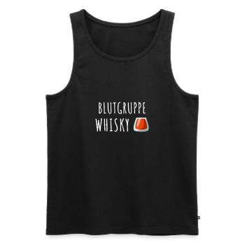 Blutgruppe Whisky| Scotch Whisky Trinker - Männer Premium Bio Tank Top - Schwarz - Vorne - AI Model Male 178 light (178cm)
