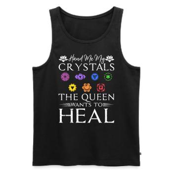 Energie Spirituelle Heilerin Chakra Frau Reiki - Männer Premium Bio Tank Top - Schwarz - Vorne - Michal (187cm)