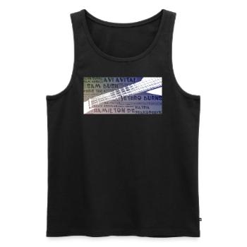 Mandolinenspieler - Männer Premium Bio Tank Top - Schwarz - Vorne - Michal (187cm)