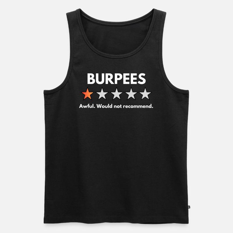 Burpees - Männer Premium Bio Tank Top - Schwarz